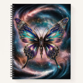Carnet Papillon céleste monogramme (Devant)