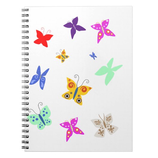 Carnet Papillon coloré (Devant)