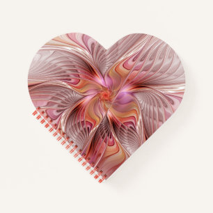 Carnet Papillon coloré abstrait art fantastique fractal