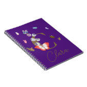 Carnet Papillon coloré Floral cadeau personnalisé (Côté Droit)