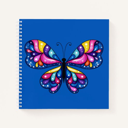 Carnet Papillon coloré vibrant (Devant)