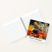 Carnet Papillon Comma sur une fleur Rudbeckia modifiable (Intérieur)