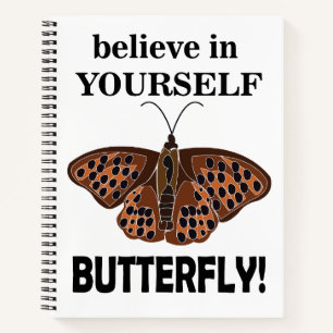 Carnet Papillon Croyez En Vous Papillon
