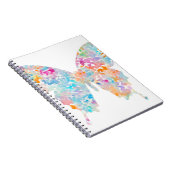 Carnet Papillon d'aquarelle d'arc-en-ciel (Côté Droit)