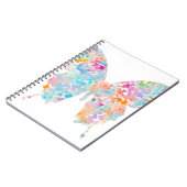 Carnet Papillon d'aquarelle d'arc-en-ciel (Côté gauche)