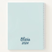 Carnet Papillon d'aquarelle d'inspiration personnalisée (Dos)