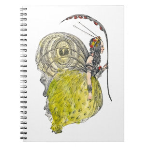 Carnet Papillon de fantaisie mignon vintage Fée avec des
