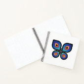 Carnet Papillon de flamme de paon (Intérieur)