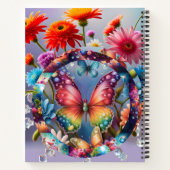 Carnet Papillon de fleurs (Dos)