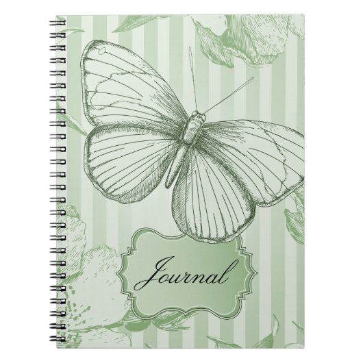 Carnet Papillon de menthe (Devant)
