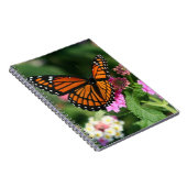 Carnet Papillon de monarque sur le Lantana (Côté Droit)