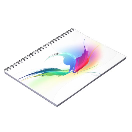 Carnet Papillon de peinture Abstrait (Côté gauche)