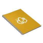 Carnet papillon de prune ombré (Côté Droit)