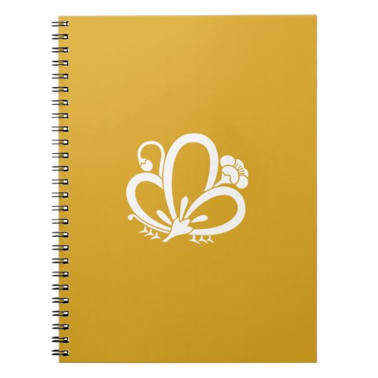 Carnet papillon de prune ombré (Devant)
