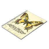 Carnet Papillon décoratif avec Fleur sauvage (Côté gauche)