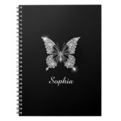 Carnet Papillon Diamants blancs, Nom do-it-yourself Scrip (Devant)