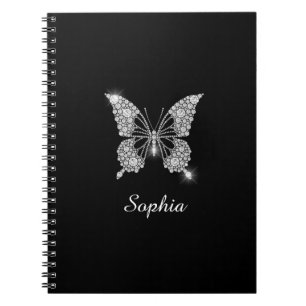 Carnet Papillon Diamants blancs, Nom do-it-yourself Scrip