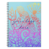 Carnet Papillon d'Imaginaire turquoise (Devant)