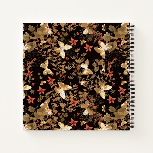 Carnet Papillon d'or (Dos)