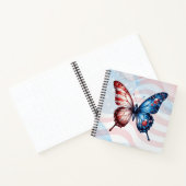 Carnet Papillon du drapeau américain (Intérieur)