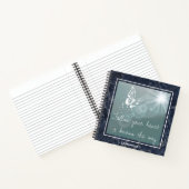 Carnet Papillon en marbre bleu Suivez votre coeur (Intérieur)