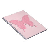 Carnet Papillon en papier peint - rose clair (Côté Droit)