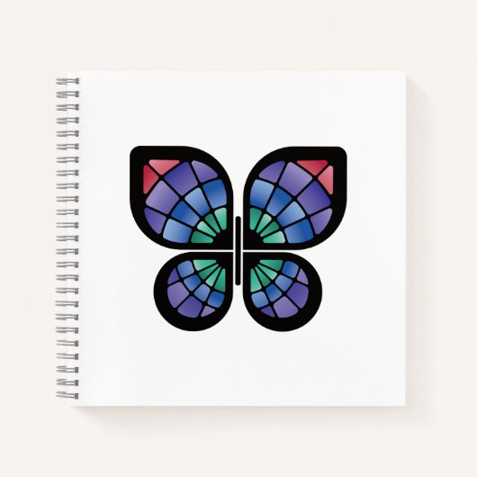Carnet Papillon en verre tendu (Devant)