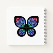 Carnet Papillon en verre tendu (Dos)