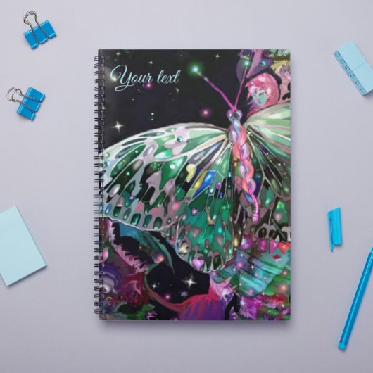 Carnet Papillon Espoir Vert