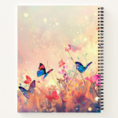 Carnet Papillon et aquarelle Fleur sauvage Notes de feuil (Dos)
