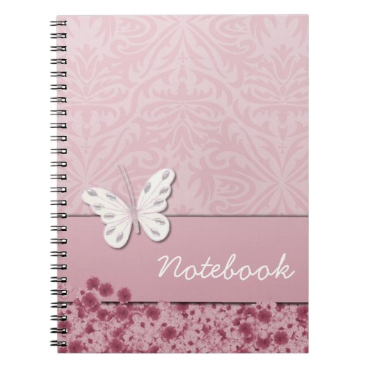 Carnet Papillon et Fleurs (Devant)