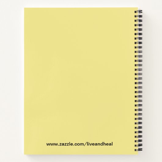 Carnet Papillon et lune diamant d'or (Dos)