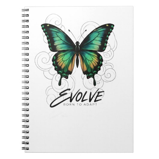 Carnet Papillon Éthéré "ÉVOLUER (Devant)