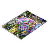 Carnet Papillon feuille d'or (Côté gauche)