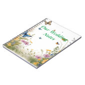 Carnet Papillon Fleur sauvage Aquarelle, Wedding planner (Côté gauche)