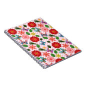 Carnet Papillon floral de jardin printanier moderne  (Côté Droit)