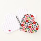 Carnet Papillon floral de jardin printanier moderne  (Intérieur)