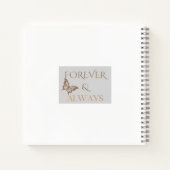 Carnet Papillon Forever & Always, Cadeau Romantique pour  (Dos)