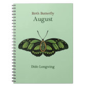 Carnet Papillon Gemstone (août) - Dido Longwing (Devant)