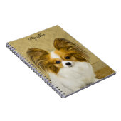 Carnet Papillon (Hound Tri) Peinture - Art Chien original (Côté Droit)