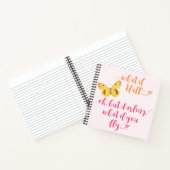 Carnet Papillon jaune - Et si je tombe ? Inspiration (Intérieur)