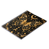 Carnet Papillon Lune & Étoiles en Or Céleste (Côté gauche)