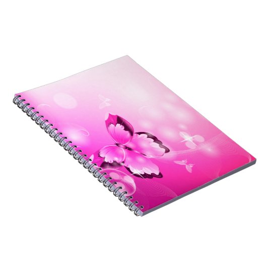 Carnet Papillon magenta (Côté Droit)