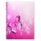 Carnet Papillon magenta (Devant)