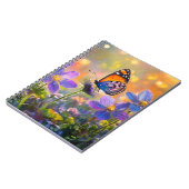 Carnet Papillon minuscule sur les Fleurs sauvages au leve (Côté gauche)