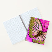 Carnet Papillon Monarch Élégant Moderne Monogrammé (Intérieur)
