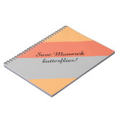 Carnet Papillon monarque (Côté gauche)