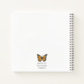 Carnet Papillon Monarque (Dos)