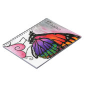 Carnet Papillon Monarque Arc-en-Ciel Original Fantastique (Côté gauche)