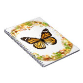 Carnet Papillon monarque en cadre feuille (Côté Droit)